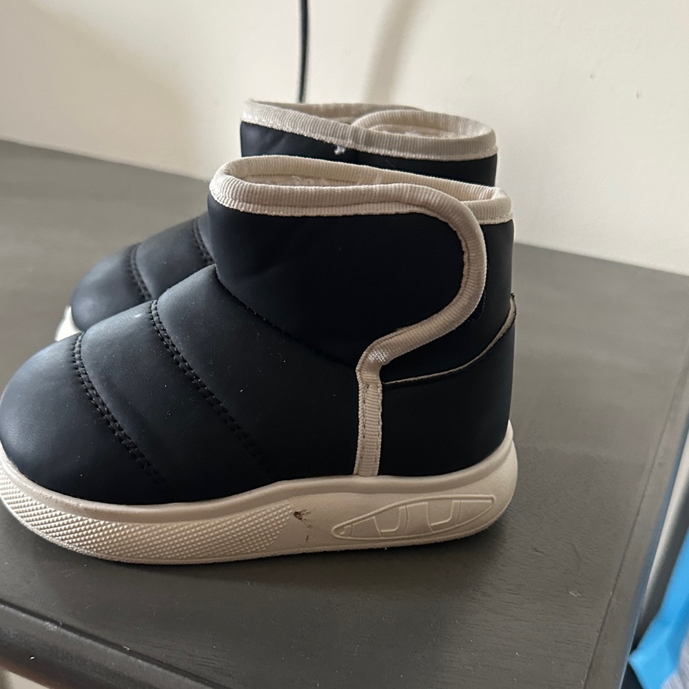 Kids Black and White Shoes
